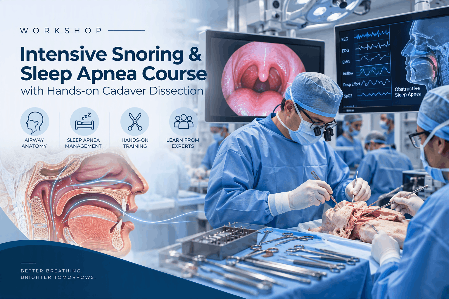 15TH INTENSIVE SNORING AND SLEEP APNEA COURSE WITH HANDS-ON CADAVER DISSECTION